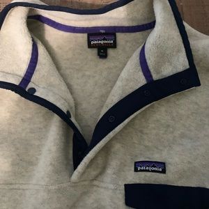 Patagonia NWOT cream  fleece jacket in size 2XX